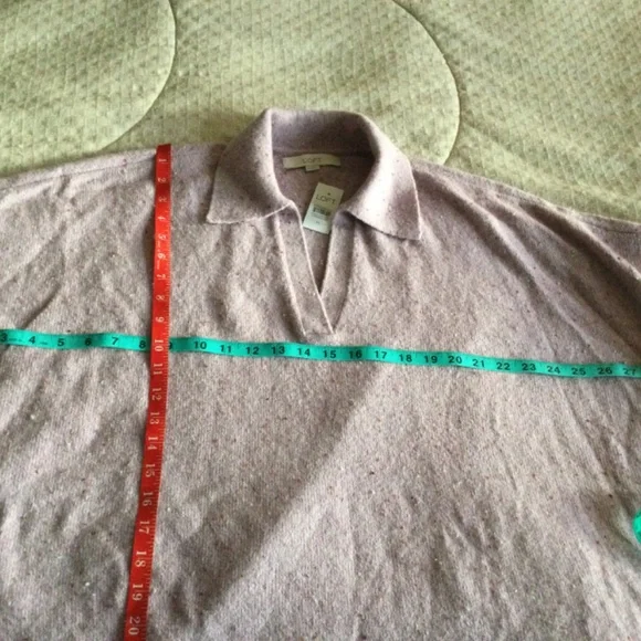 Loft lavender collared sweater very oversized NWT size M - Picture 4 of 8
